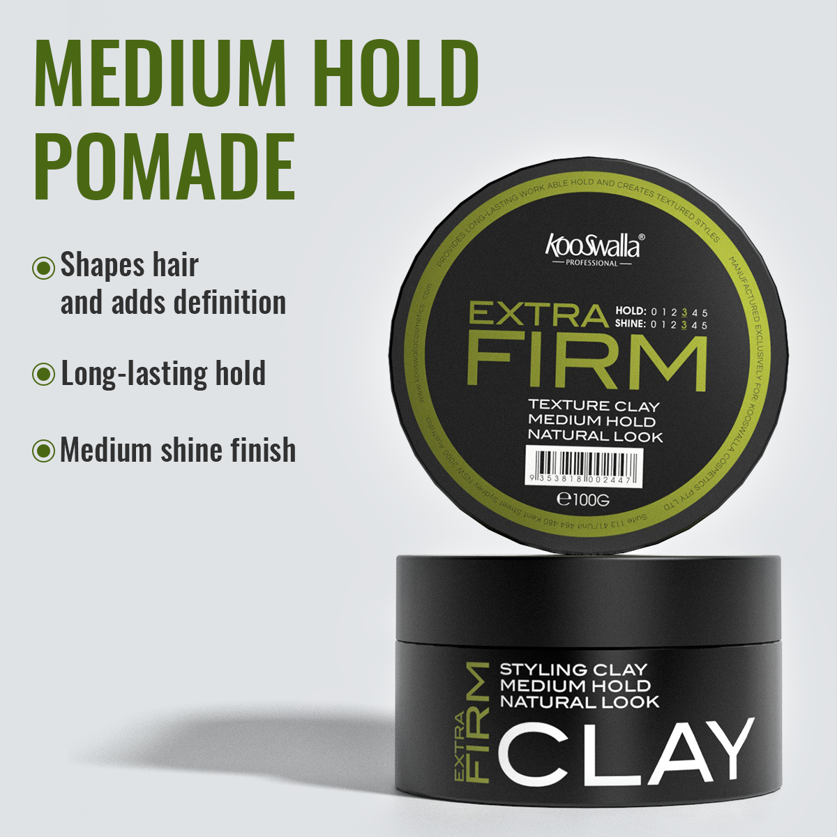 Medium Hold Hair Clay - Image 4
